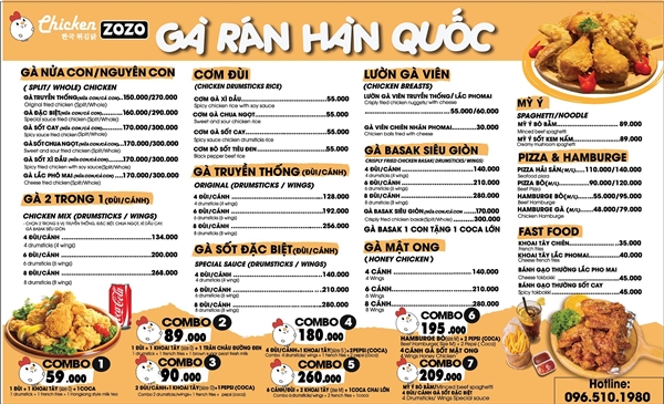 Gà rán Hàn Quốc Chicken Zozo