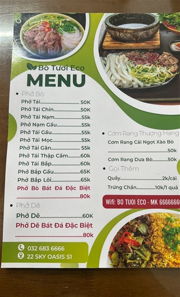 Bò tươi Eco