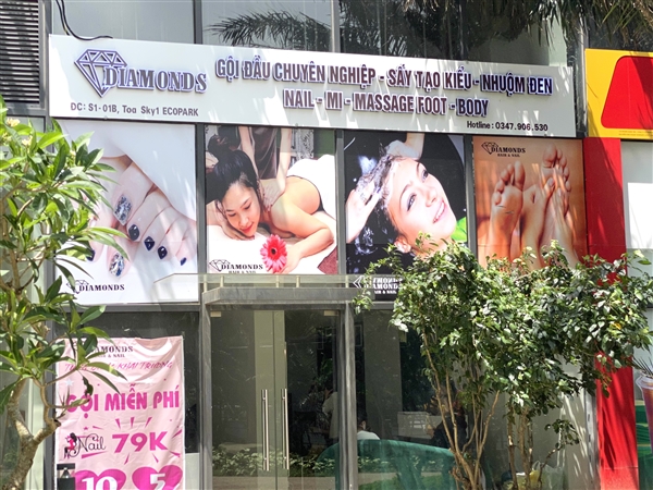 Diamonds - gội đầu, nail, massage